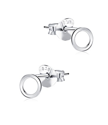 Minimalist Circle Silver Ear Stud STS-5289